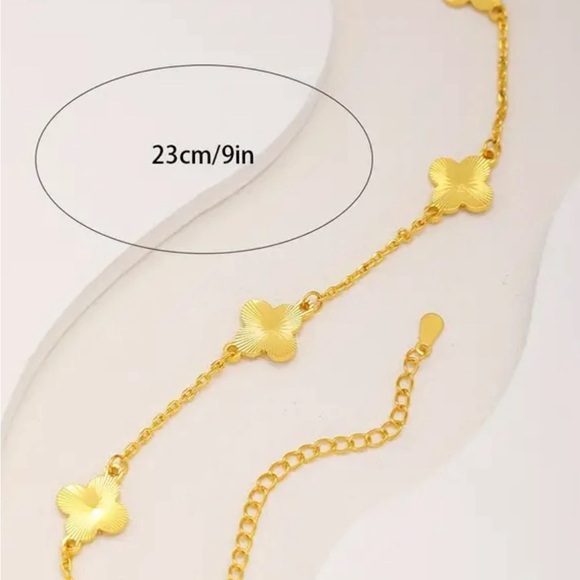 Four leaf clover bracelet Gold - Picture 1 of 3